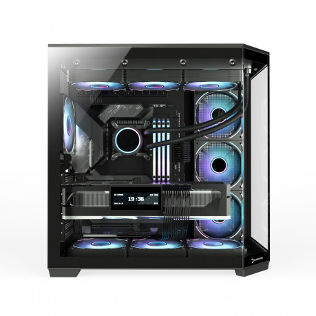GAMEPOWER WARCRY EDGE 1X BLACK FAN GAMING KASA