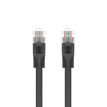 UNITEK CAT6 PATCH KABLO 1MT FLAT 1GBPS, SİYAH (C1809GBK)