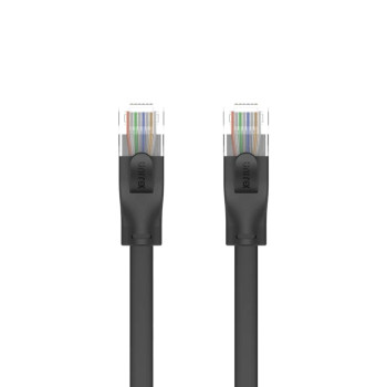 UNITEK CAT6 PATCH KABLO 1MT FLAT 1GBPS, SİYAH (C1809GBK)