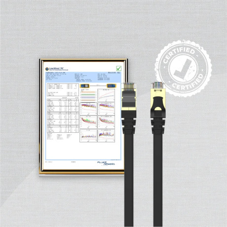 UNITEK CAT7 PATCH KABLO 3MT FLAT 10GBPS (C1897BK-3M)