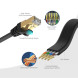 UNITEK CAT7 PATCH KABLO 1MT FLAT 10GBPS (C1897BK-1M)