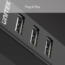 UNITEK TYPE-A TO 4 PORT USB2.0 HUB 80CM KABLO (Y-2140)