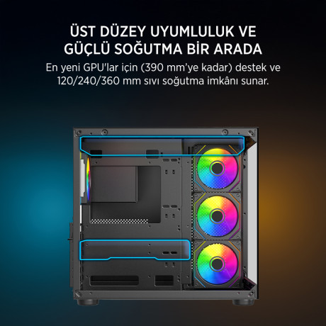 JAMES DONKEY STARK S800 4X ARGB GAMING KASA 750W