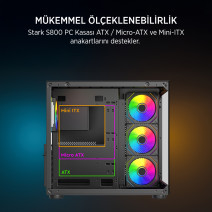 JAMES DONKEY STARK S800 4X ARGB GAMING KASA 750W