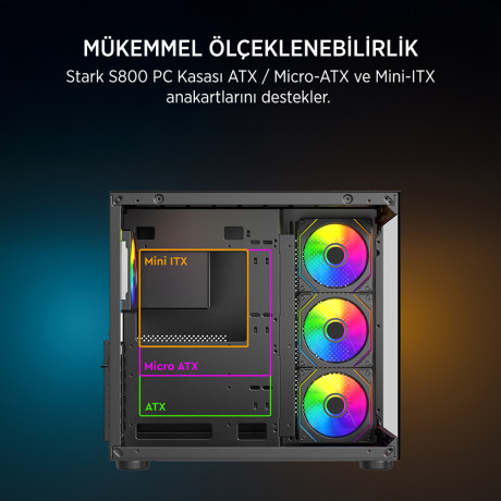 JAMES DONKEY STARK S800 4X ARGB GAMING KASA 750W